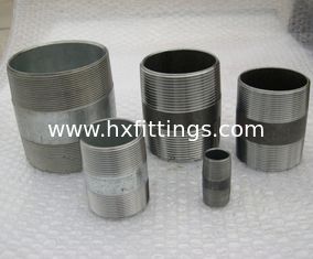China carbon steel double thread bread barrel nipple/pipe nipple supplier