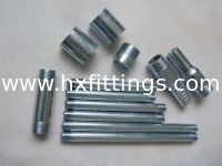 China BSPT/NPT Plumbing seamless steel pipe nipples SCH40/SCH80 supplier