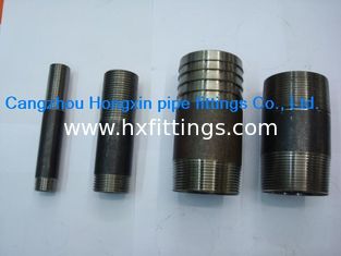 China Black Barrel Nipples - Thread at each end, hollow. To BS 1387, heavy pattern. supplier