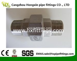 China BSP / NPT Threaded Screwed Stainless Steel Pipe Fitting Union / Elbow Fitting supplier