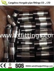 China zinc / galvanized Carbon Steel pipe fittings Sch40 NPT steel nipples pipe nipples supplier
