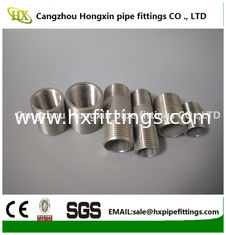 China 1/8-6 inch 316L,304 stainless steel threaded both end pipe barrel nipple，stainless steel pipe nipples supplier