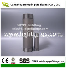 China Shot blasting Astm ANSI B1.20.1 carbon steel pipe nipple,barrel nipple,SCH40,SCH80 supplier
