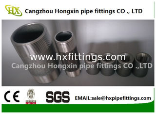 China DIN2440, Medium&amp;Heavy steel pipe nipple,barrel nipples ,black or untreated supplier