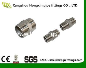 China 2 Hex Nipple 3/8 Male x 3/8 Male 304 Stainless Steel threaded Pipe Fitting NPT supplier