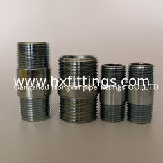 China ASTM A733 galvanized seamless Steel pipe nipples with NPT thread 1/8-12 barrel nipples supplier
