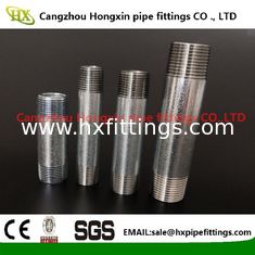 China ASTM B1.20.1 NPT thread steel pipe nipple with hot dip galvanized supplier