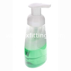 China 300ML Oval Clear Plastic Soap Dispenser Pump Bottles with White Plastic Tops supplier