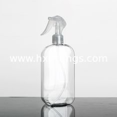 China Empty 500ml clear PET plastic shampoo wash hand lotion pump bottle supplier