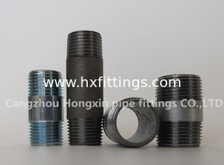 China NPT Thread steel pipe fittings full male connection pipe nipple carbon steel supplier