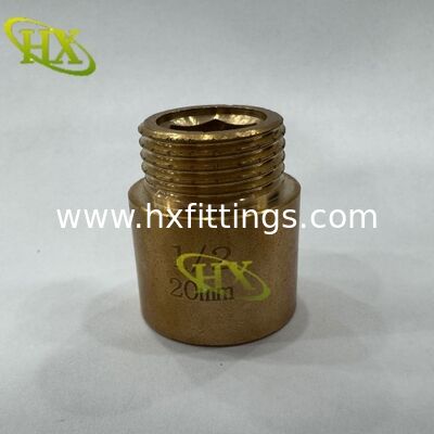 Hot quality 1/2 brass connector extension nipple socket head bolt half thrread 