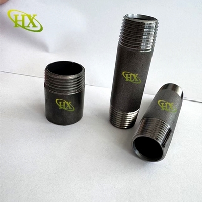 ANSI B1 20.1, SCH80 black Steel pipe nipple with NPT thread | Cangzhou Hongxin-China factory supplier