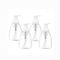 300ML Oval Clear Plastic Soap Dispenser Pump Bottles with White Plastic Tops supplier
