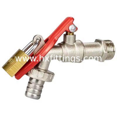 Outdoor garden tap hose union modern 1/2 inch BSP compression wallplate elbow 15MM copper tube single bib tap washing machine