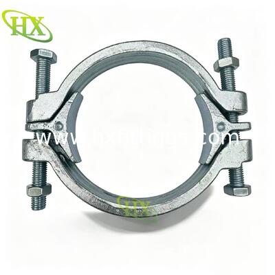 Heavy duty double bolt Malleable iron cast steel metal hose clamp