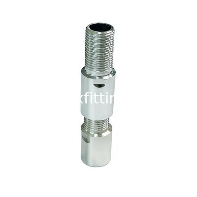 Custom threaded brass and stainless steel  extension nipple precision plumbing pipe fitting corrosion resistant from india